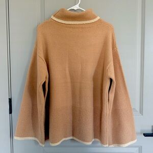Tan Turtleneck Sweater